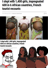 french tourist african girls