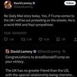 Lammy On Trump