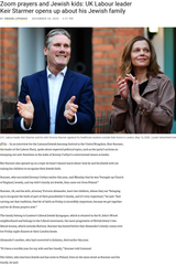 Zoom prayers and Jewish kids UK Labour leader Keir Starmer opens up about his Jewish family - Jewish Telegraphic Agency
