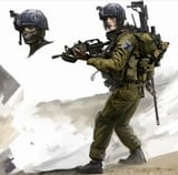 IDF female soldier concept art