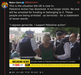 Screenshot 2025-07-05 at 23-51-34 Madoc Cairns (@MadocCairns) This is the situation the UK is now in Palestine Action has dissolved. It no longer exists. No one will be arrested for funding or belonging to it. These people are being arrested - as[...]