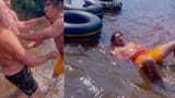 jew zoomer gets stabbed in river