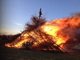 St. Hansaften, Yearly Tradition, Burning pagans FN