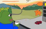 outside