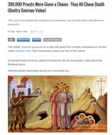 300 000 priests killed by Jews and atheist traitors
