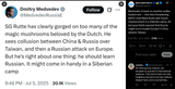 Medvedev is back on another vodka-fueled rant — this time threatening NATO chief Mark Rutte with future imprisonment in a Siberian camp 05-07-2025