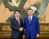 Xi Jinping, general secretary of the Communist Party of China Central Committee and Chinese president, meets with Luong Cuong, member of the Political Bureau of the Communist Party of Vietnam