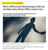 grooming gangs are white