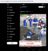 1 musk everything but the fucking interest to the Fed 