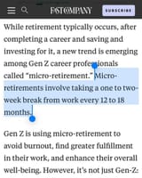 micro retirement