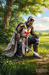 crusader prays before battle
