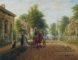 Edward Lamson Henry (Charleston, South Carolina, U.S.A. 1841-1919 Ellenville, New York, U.S.A.) On the Way to Town - Oil on canvas 1907