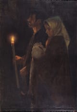 Sebastià Junyent Sans (Barcelona 1865-1908 ibid.) The promise - oil on canvas c.1899
