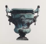 Edward Andrew Zega (American, 1961-) and Bernd H. Dams (German, 1963-), thought to be after Claude Ballin the Elder (French 1615-1678) A Bronze Garden Vase with Sphinxes, for the Parterre du Midi at Versailles - Watercolour 1995-min