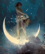 Edwin Blashfield (1848–1936) Night scattering stars - oil on canvas 1927