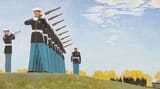 John Philip Falter (Plattsmouth, Nebraska, U.S.A. 1910-1982 Philadelphia, Pennsylvania, U.S.A.) To Our Fallen Son - Gouche on board