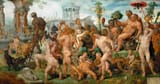Maarten van Heemskerck (Heemskerk 1498-1574 Haarlem) Triumphal procession of Bacchus - oil on oak wood c.1536-37