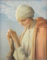 Firmin Baes (Saint-Josse-ten-Noode, Brabant, Kingdom of Belgium 1874-1943 Ixelles, Military Administration in Belgium and Northern France, German Reich) Candeur - Pastel on paper