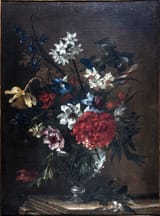 Juan de Arellano (Santorcaz, Pr. of Madrid 1614-1676 Madrid) Flower vase 1 - oil on canvas (w.b.)
