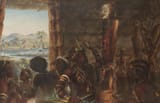 John Thomas Baines (King&#039;s Lynn, Norfolk, England 1820-1875 Durban, Colony of Natal, British Empire) African War Fetishe - Oil on Canvas 1866