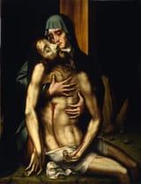 Luis de Morales (Badajoz c.1515-1586) Piety - oil on table c.1560