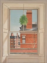 Ewart Melbourne Brindle (Melbourne, Victoria, Commonwealth of Australia, British Empire 1904-1995 Vero Beach, Florida, U.S.A.) Boston Back Bay window - Oil on canvas 1978-min