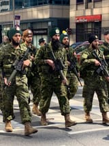 Sikh army march