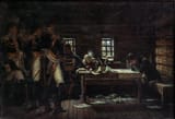 Vasily Vasilyevich Vereshchagin (1842-1904) В Городне (In Gorodnya, Napoleon considering whether to retreat from Russia) - Холст, масло c.1900