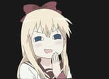 main character of yuru yuri laughing at akari