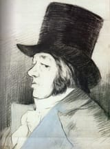 Joaquín Torres García (Montevideo 1874-1949 ibid.) Francisco de Goya y Lucientes - charcoal and colour pencil on paper c.1900 after Francisco de Goya y Lucientes (Fuendetodos, Province of Zaragoza 1746-1828 Bordeaux)