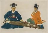 Elizabeth Keith (Aberdeenshire, Scotland, U.K. 1887-1956 London, England, U.K.) Court Musicians of Korea - Color woodblock print
