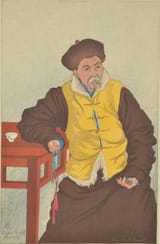 Elizabeth Keith (Aberdeenshire, Scotland, U.K. 1887-1956 London, England, U.K.) Lama Priest, Peking - Color woodblock print 1922