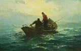 Jack Lorimer Gray (Halifax, Nova Scotia, Dominion of Canada, British Empire 1927-1981 West Palm Beach, Florida, U.S.A.) The Heavy Net - Oil on canvas