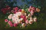Abbott Fuller Graves (Weymouth, Massachusetts, U.S.A. 1859-1936 Kennebunkport, Maine, U.S.A.) Pink and Red Roses - Oil on canvas