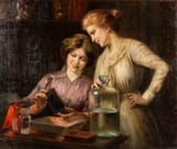 Clara Berkowski (1857-?) Successful recording, the photographers - Oil on canvas