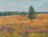František Kaván (Víchovská Lhota, Boleslavský kraj, Kingdom of Bohemia, Empire of Austria 1866-1941 Libuň, Jitschin Bezirke, Pr. of Bohemia and Moravia, German Reich) Czech-Moravian Highlands - Oil on canvas c.1920-min