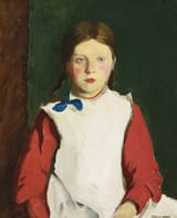 Robert Henri (Cincinnati, Ohio, U.S.A. 1865-1929 New York City, New York, U.S.A.) Little Irish Girl - Oil on canvas