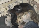 Bartolomeo Sacchi (Venice, Veneto, Kingdom of Italy 1892-1978 Bassano del Grappa, Veneto, Italian Republic) Coro (Chorus) - Tempera on cardboard 1932-min