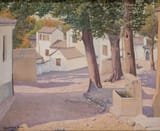 Rafael Martínez Díaz (Madrid, Kingdom of Spain 1915-1991) La Fuente (The Fountain) - Óleo sobre lienzo