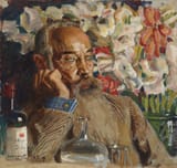 Akseli Gallen-Kallela (Pori, Turku and Pori Province, Grand Duchy of Finland, Russian Empire 1865-1931 Stockholm, Kingdom of Sweden) Portrait of Sigurd Wettenhovi-Aspa - Oil on canvas 1919