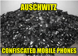 auschwitz cell phones