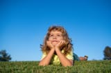 Child watching USAF Jet