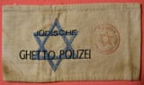 Jewish_Warsaw_Ghetto_Police_Arm_Band_early_1940s