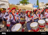 nazareth-israel-april-23-2022-scouts-play-music-in-preparation-of-receiving-the-holy-fire-part-of-orthodox-easter-holy-saturday-in-nazareth-is-2J5NHT2