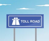 toll paid sign