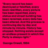 1984 Orwell quote