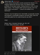 Völkisch Spirit - Pastor Dietrich Bonhoeffer