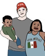 racemixed spic family_cum