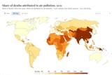 world air pollution map