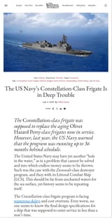 Frigate troubles